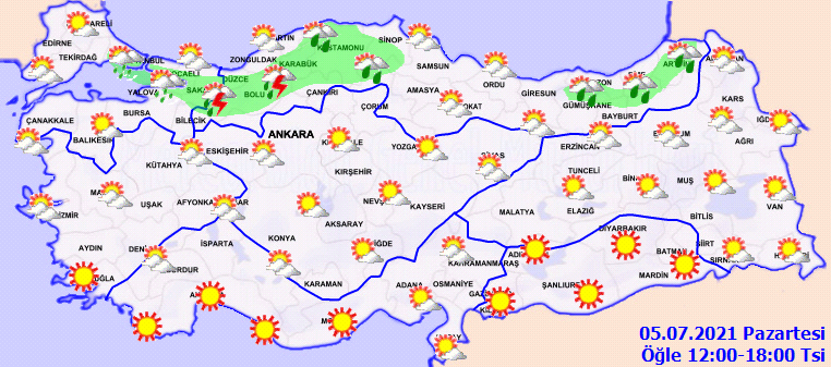 Meteoroloji saat vererek uyardı! Sağanak bekleniyor